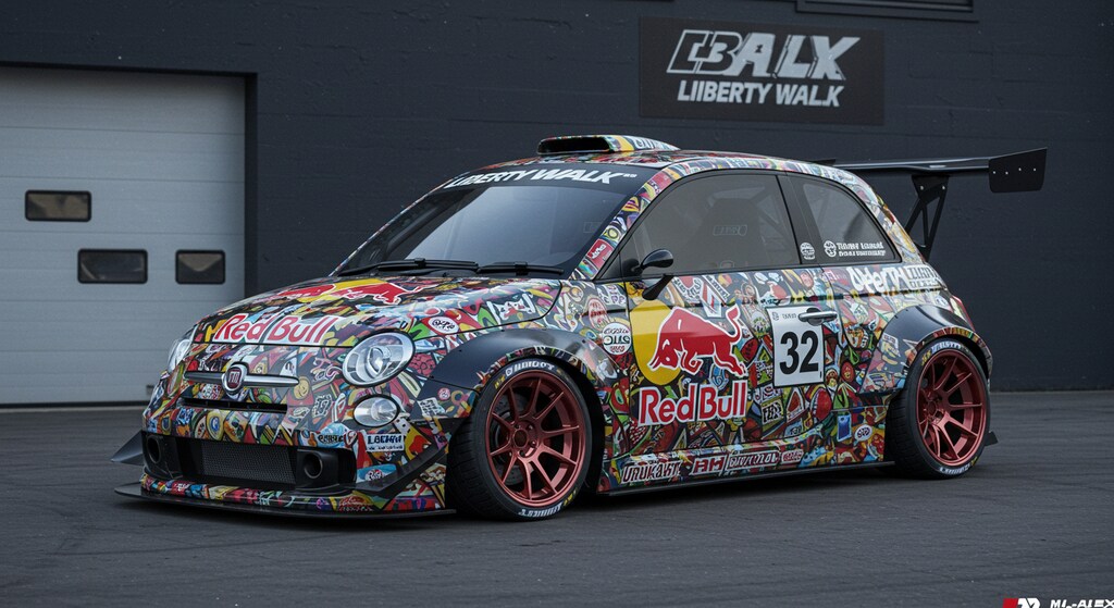 リバティーウォークアバルト500のドリ車