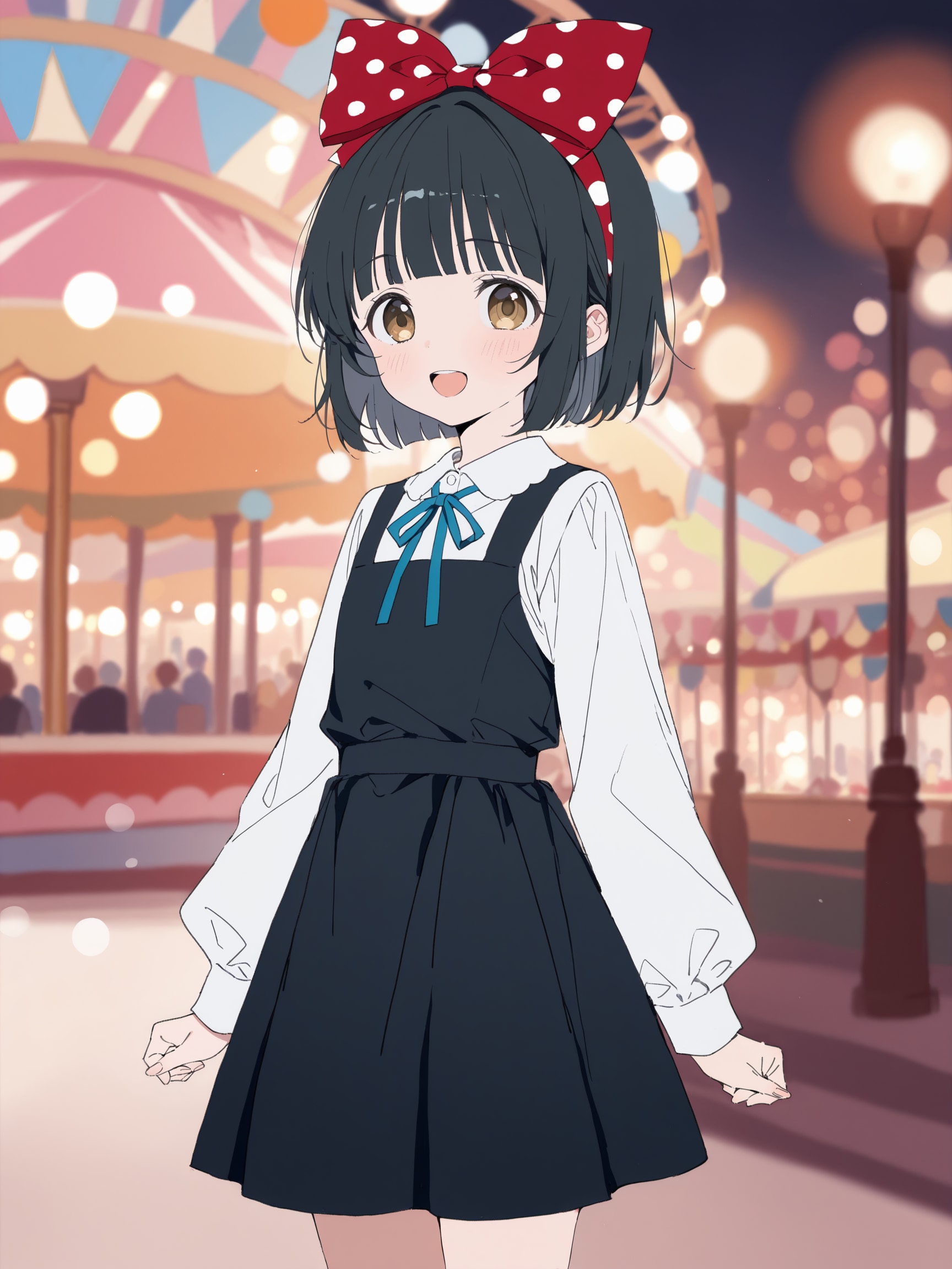 赤いリボンの女の子 | の人気AIイラスト・グラビア