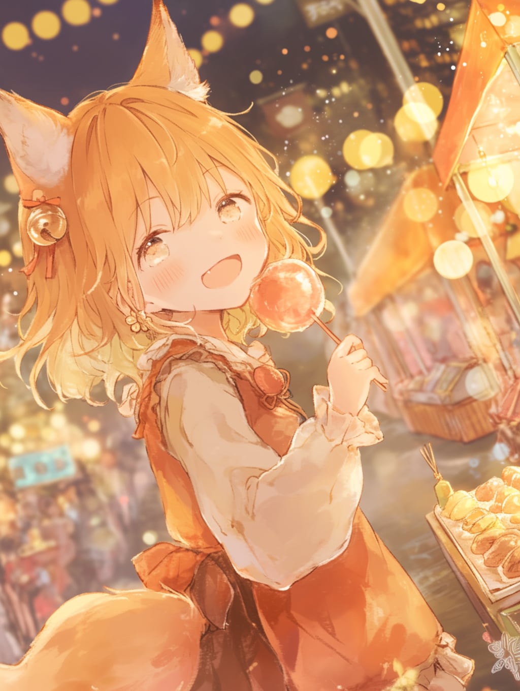 屋台で買い食い。