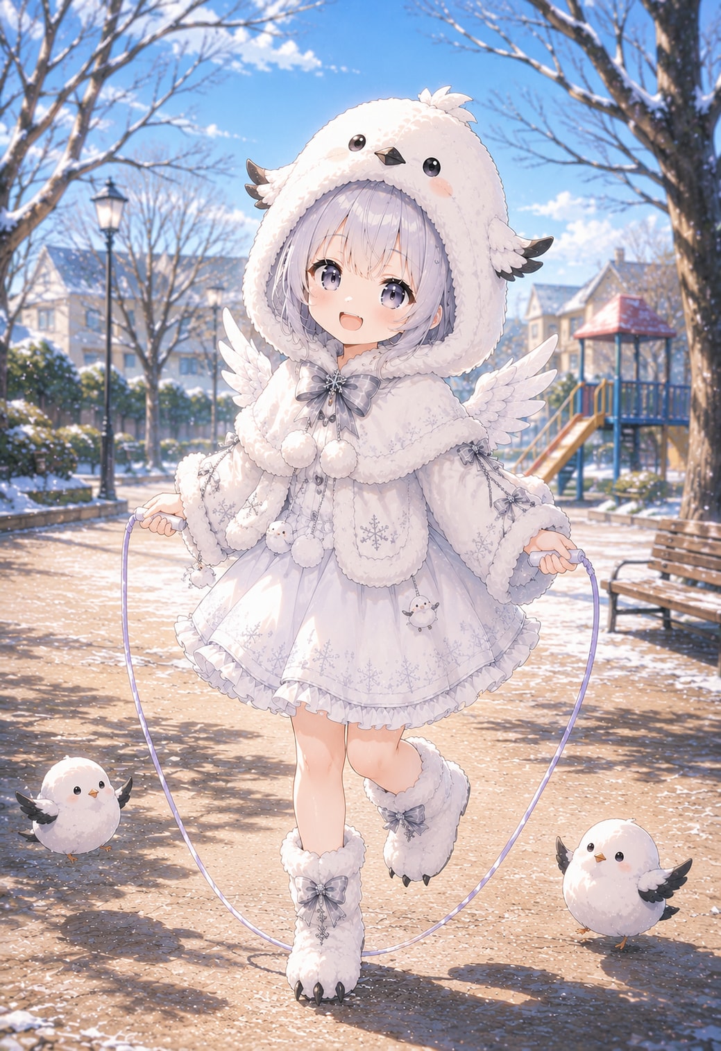 縄跳びするシマちゃん | の人気AIイラスト・グラビア