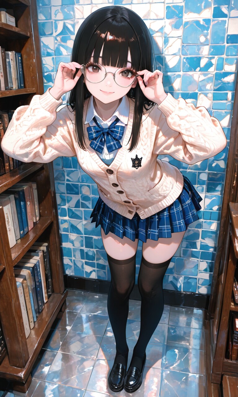 図書室の女子高生 | の人気AIイラスト・グラビア