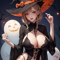 ハロウィンのセクシー美女 4枚目