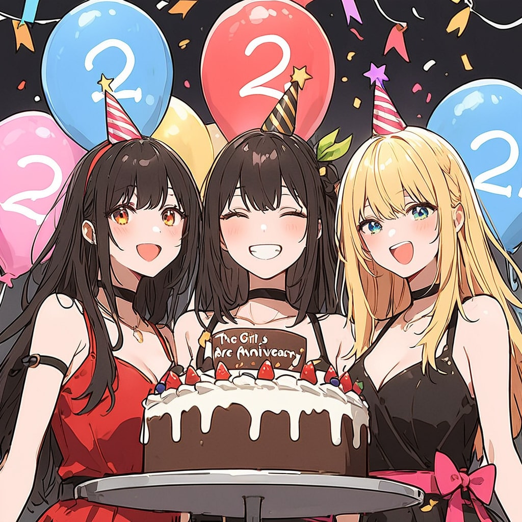 2周年おめでとう！2 | の人気AIイラスト・グラビア