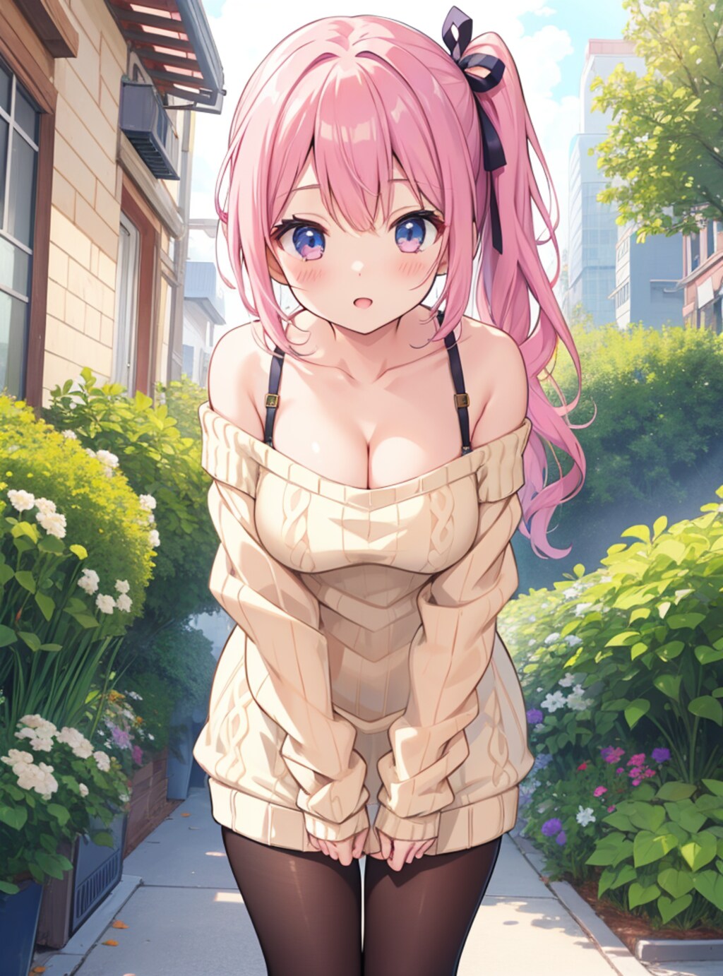 肩だしニット　その５