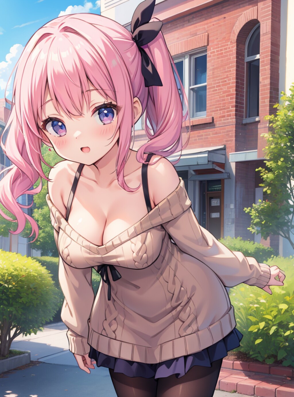 肩だしニット　その５