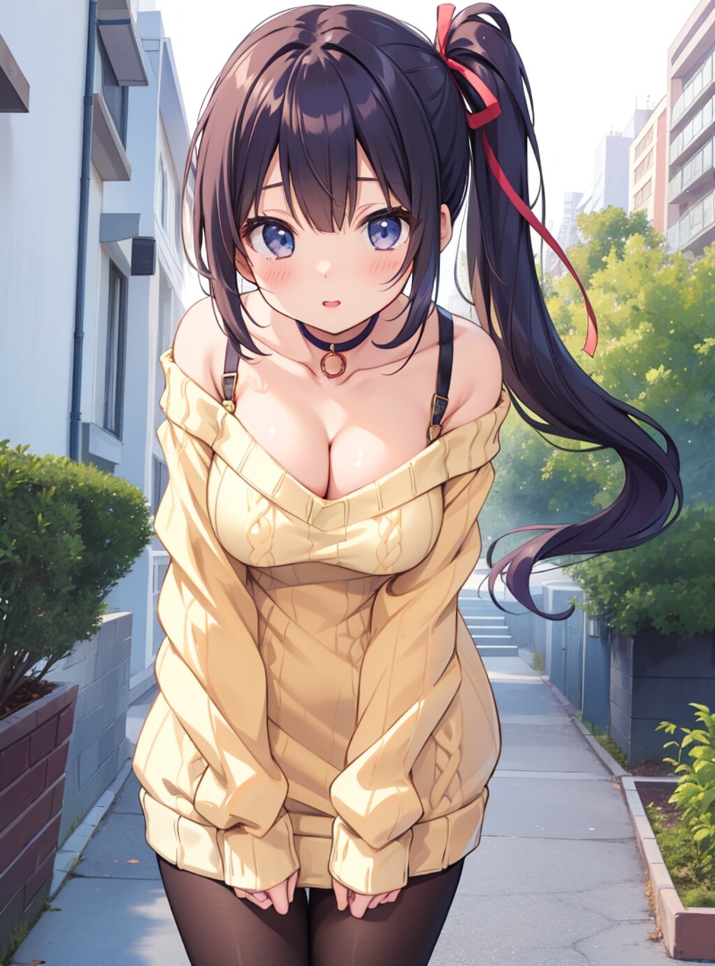 肩だしニット　その５