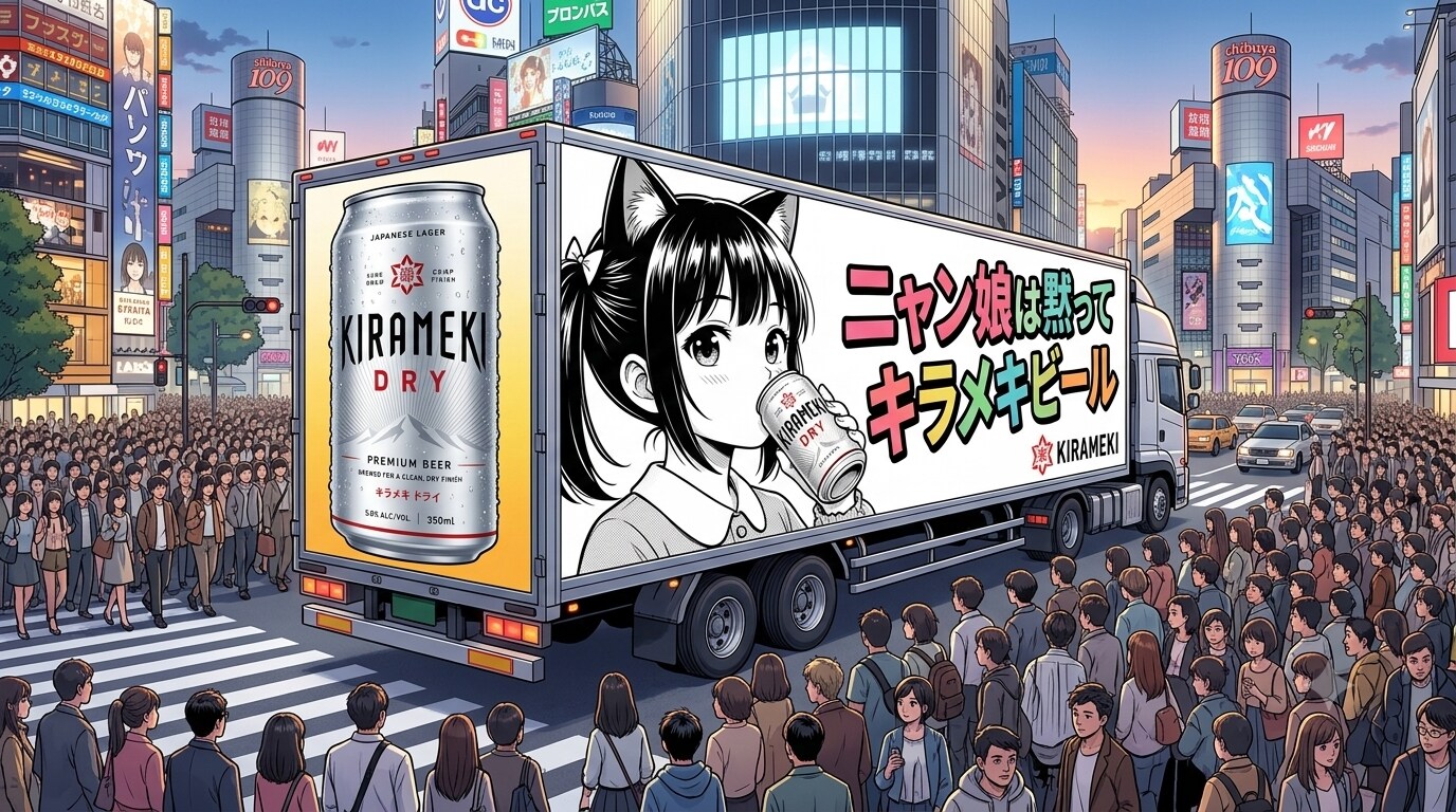 ニャン娘は黙ってキラメキビール