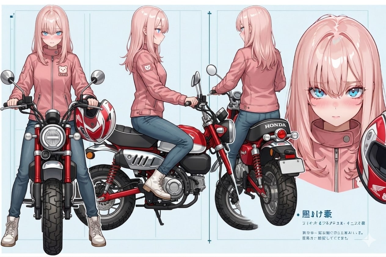 バイクガチャ(#えきどなちゃん参加) | の人気AIイラスト・グラビア