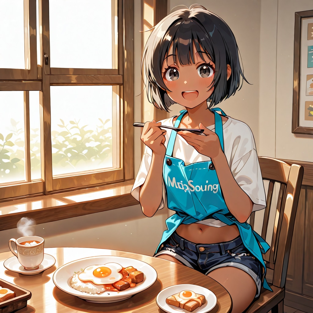 ナツキと朝ごはん | の人気AIイラスト・グラビア