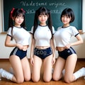 sexyBLUE48のブルマで集合写真 4枚目