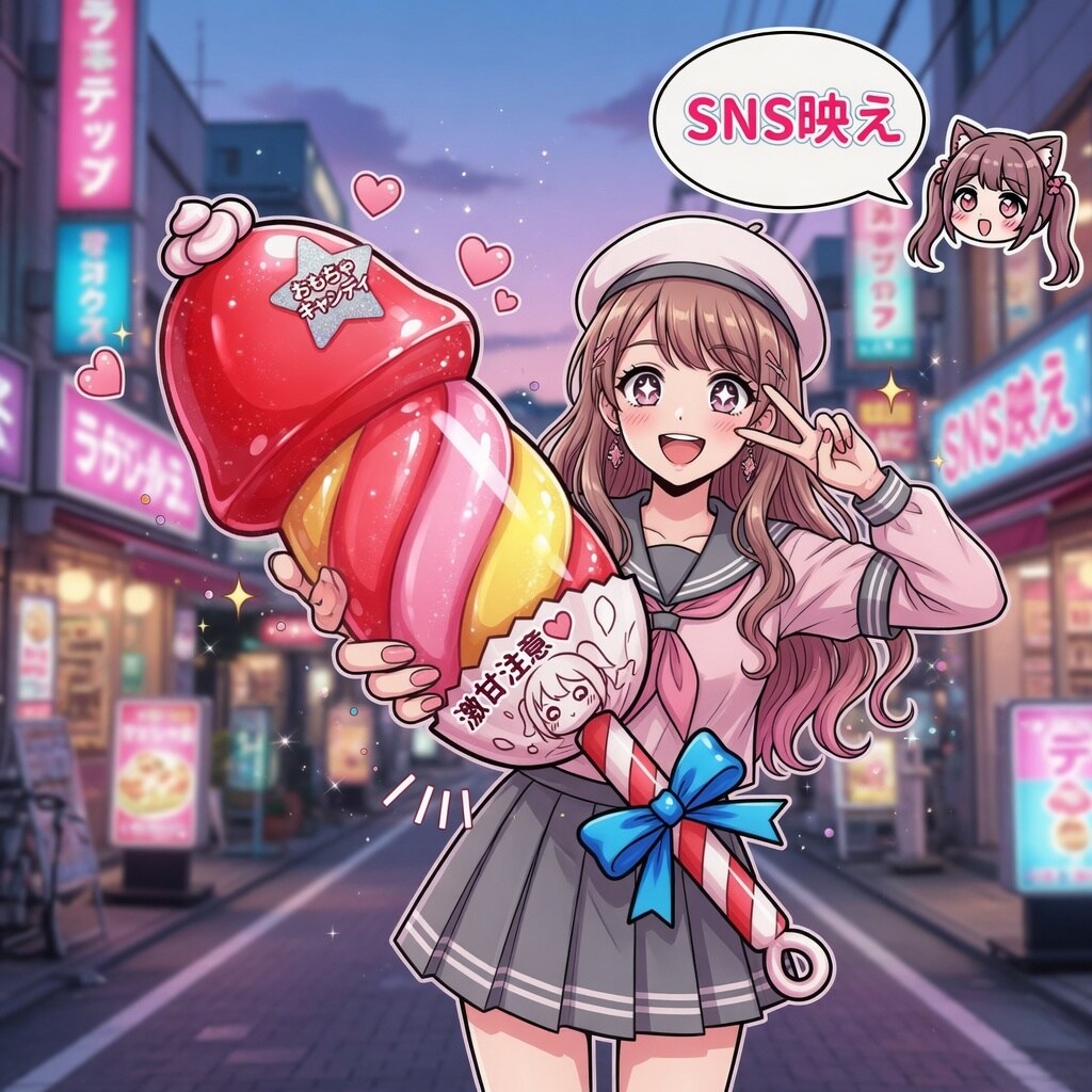 ディルド型のキャンディ