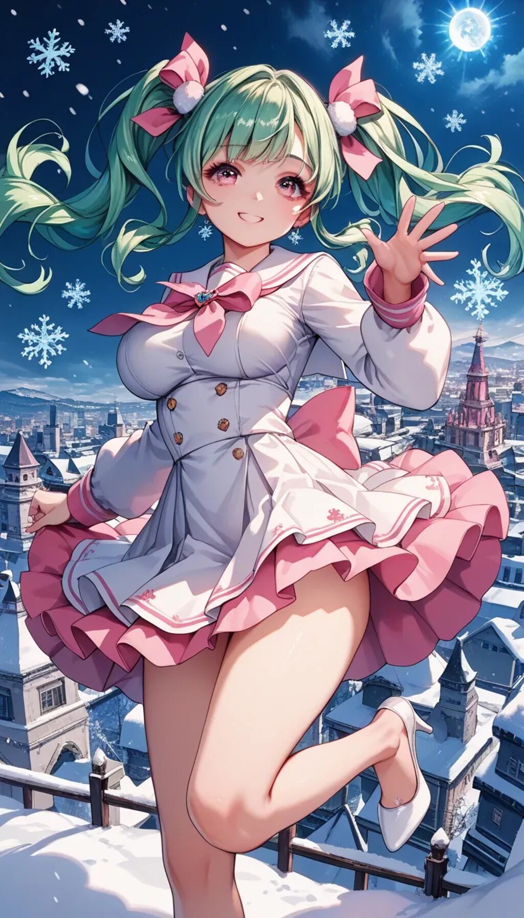 満月と雪の結晶♡ Lunaちゃん