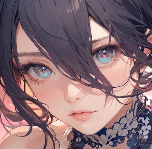 黒髪レディ４