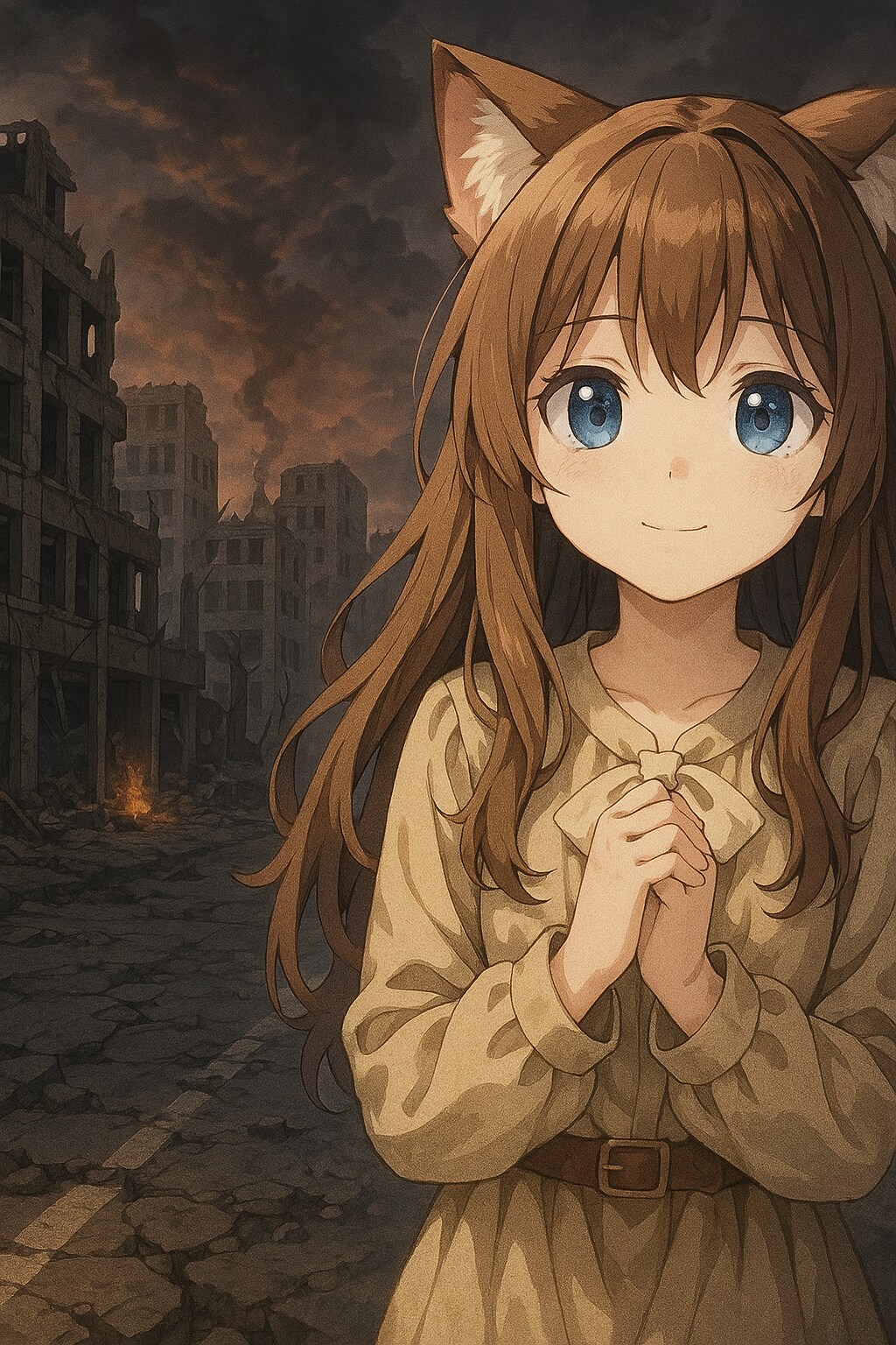 絶望と希望の小さな女の子