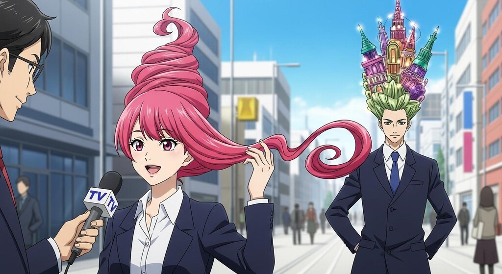 髪型がもっとすごい人が来た