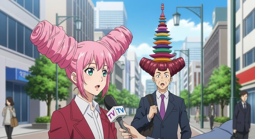 髪型がもっとすごい人が来た