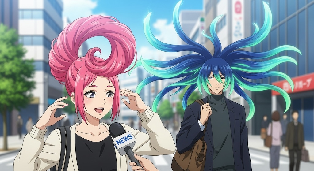 髪型がもっとすごい人が来た