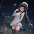 黒髪美少女の露出癖 2枚目
