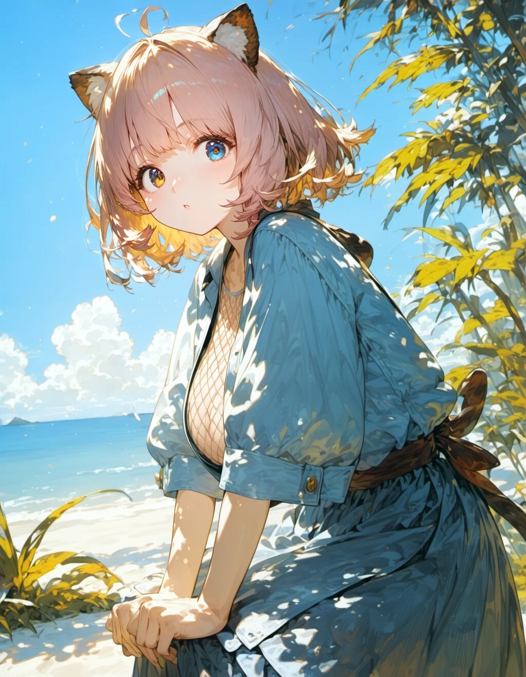 Azure Waves and Sand