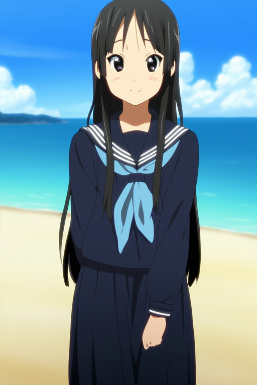 秋山澪ののセーラー服姿