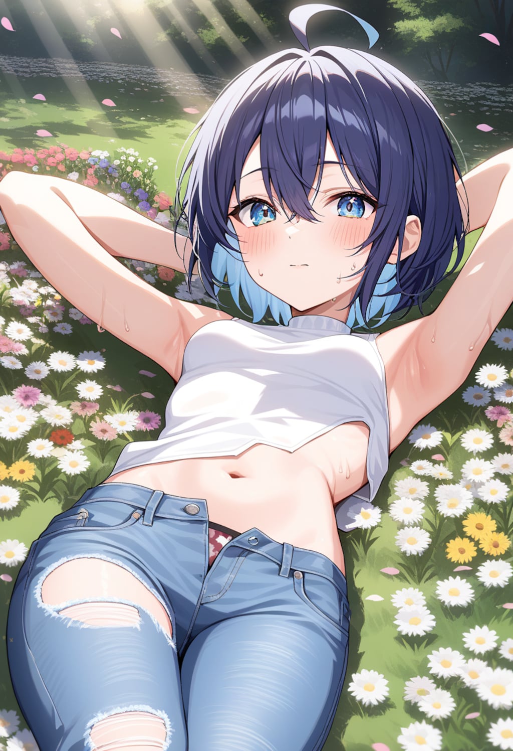 黒髪娘（ジーンズ👖）