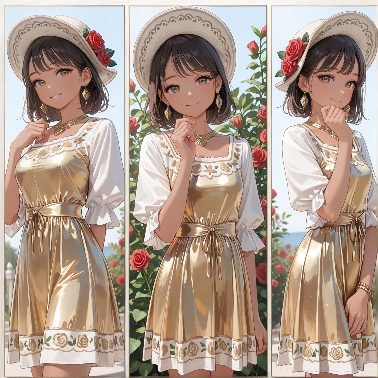 メキシコの民族衣装テワナドレス風。 | の人気AIイラスト・グラビア