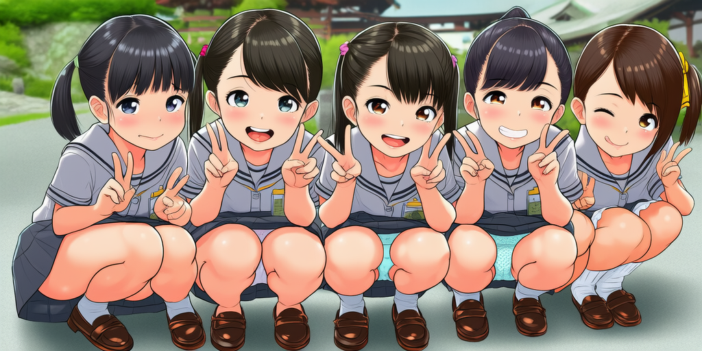 【ワイド】修学旅行のパンチラ記念写真