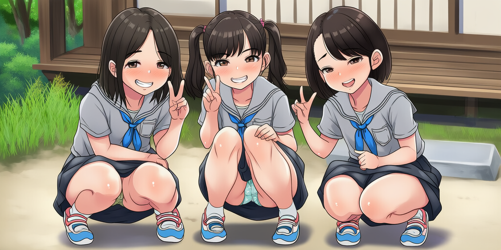 【ワイド】修学旅行のパンチラ記念写真