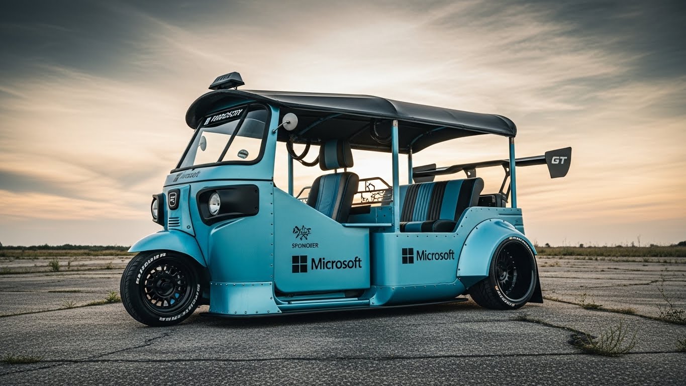 マイクロソフトオート三輪のドリ車 | の人気AIイラスト・グラビア