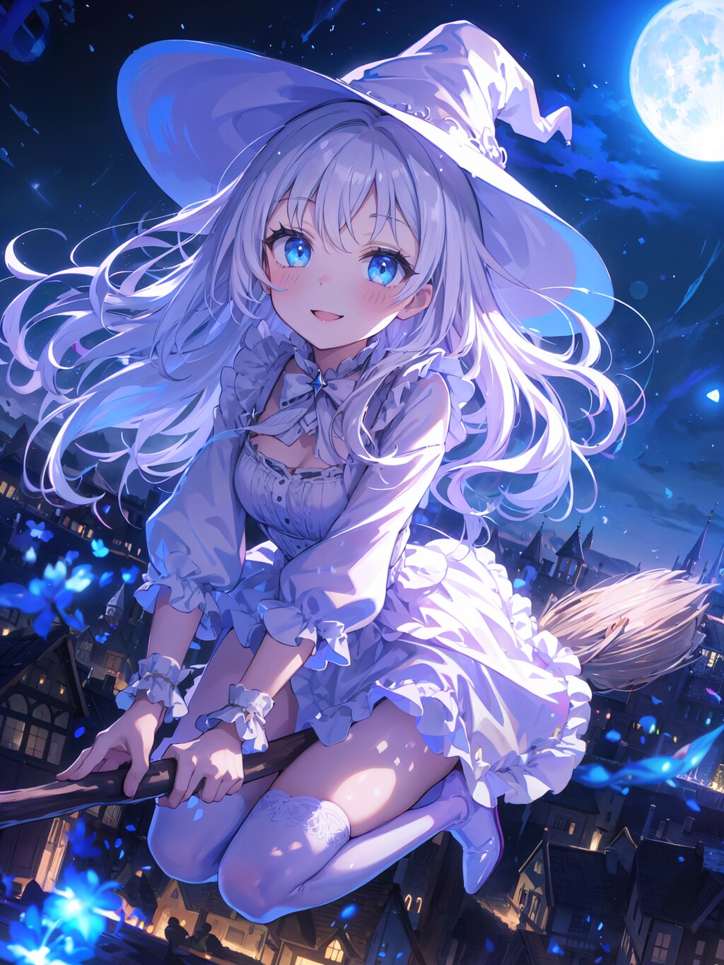 夜を駆ける白魔女