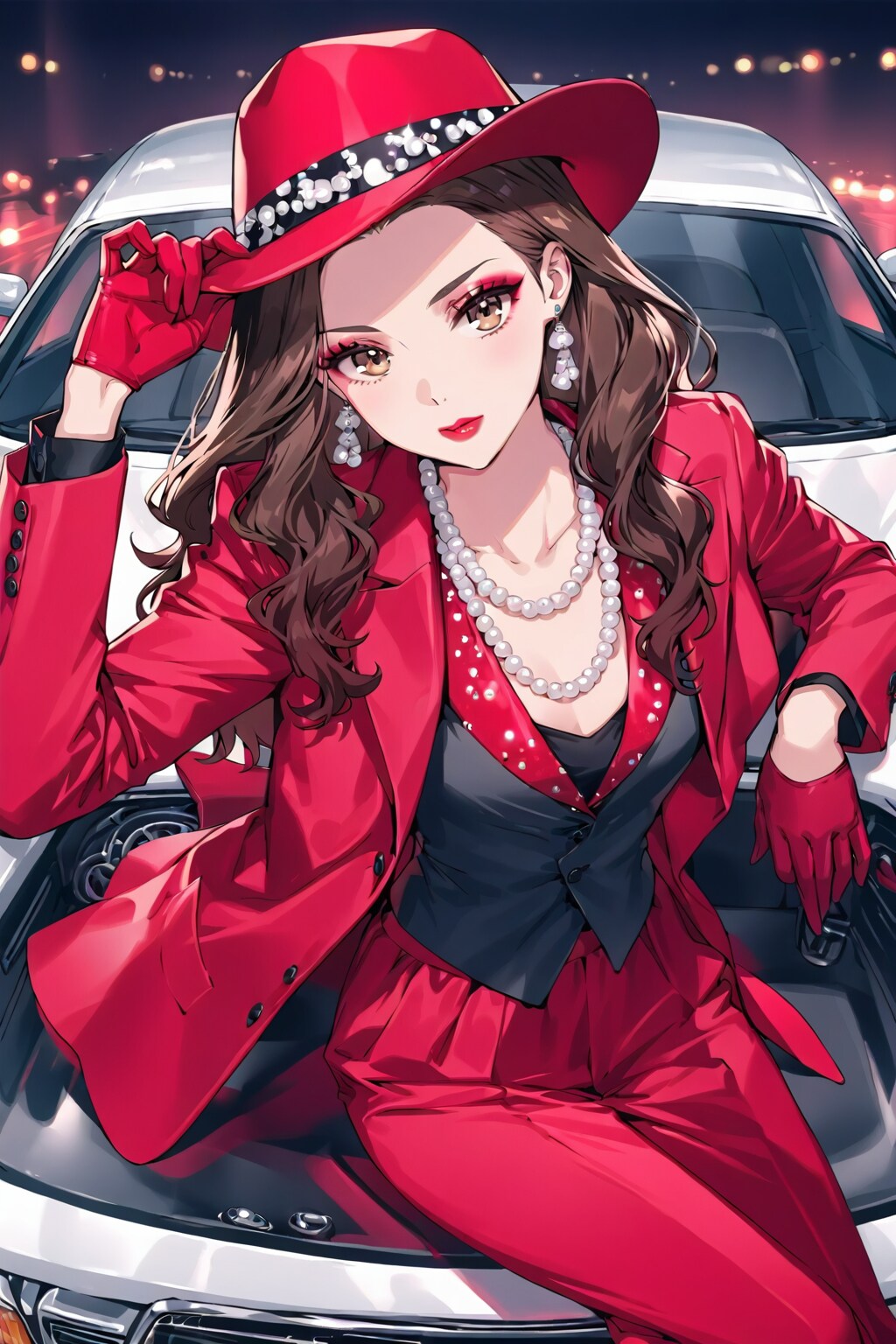 真っ赤なスーツ