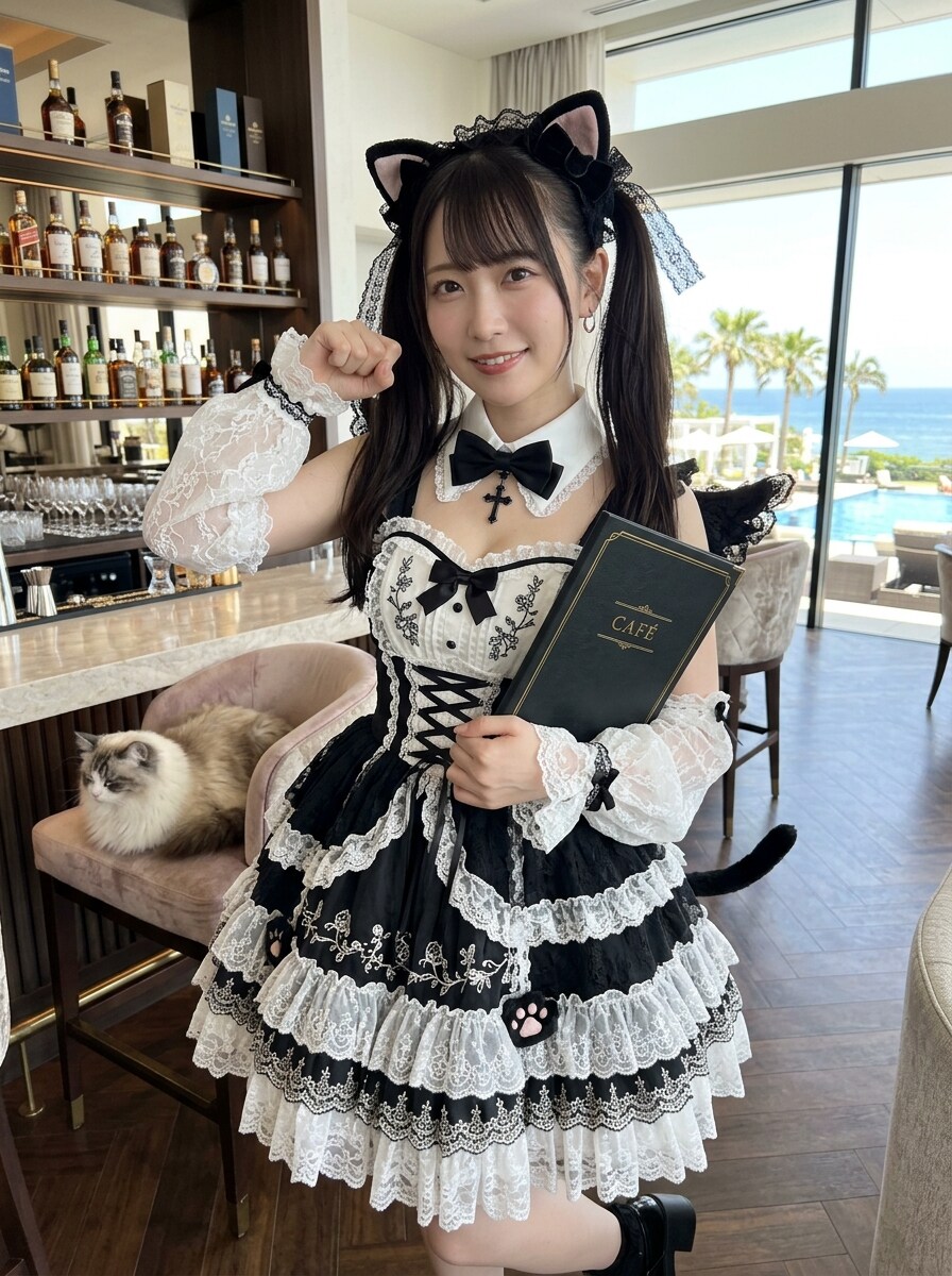 黒ツイにゃん