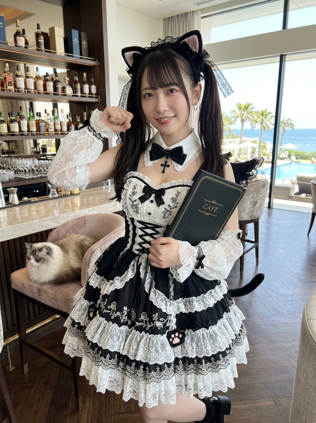 黒ツイにゃん