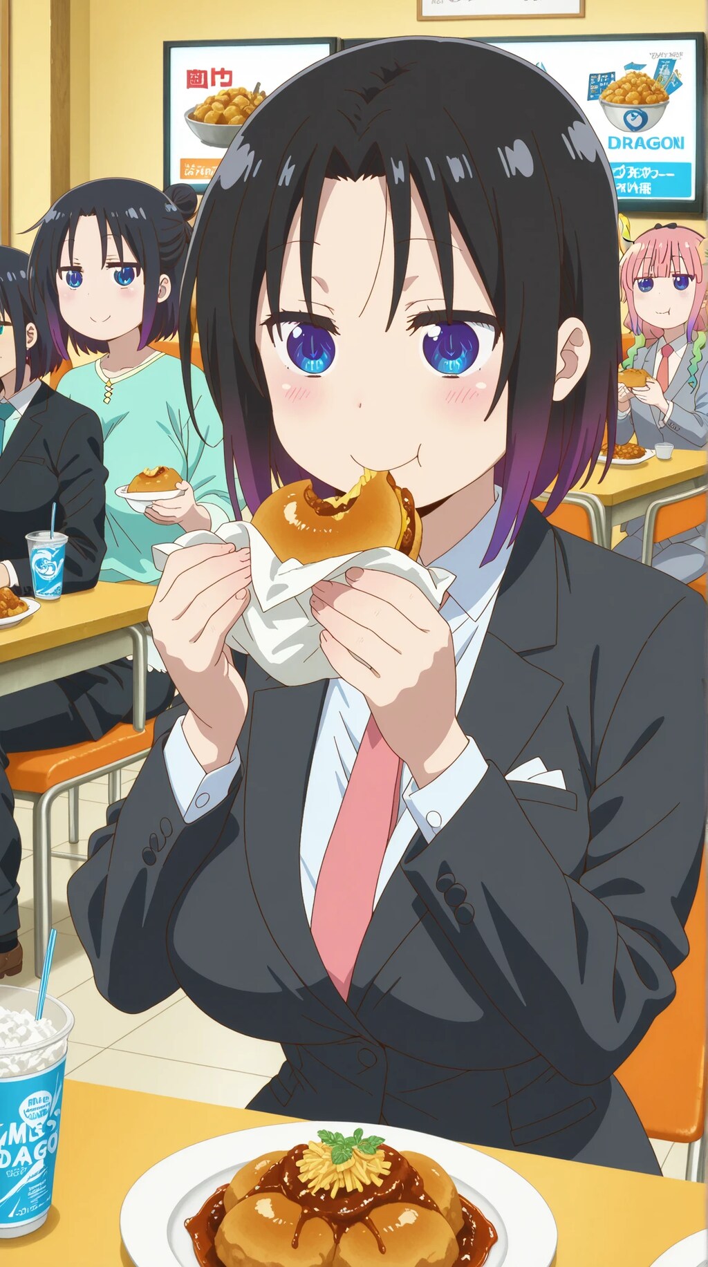 小林さんちのメイドラゴン　エルマ　🐲　食堂！