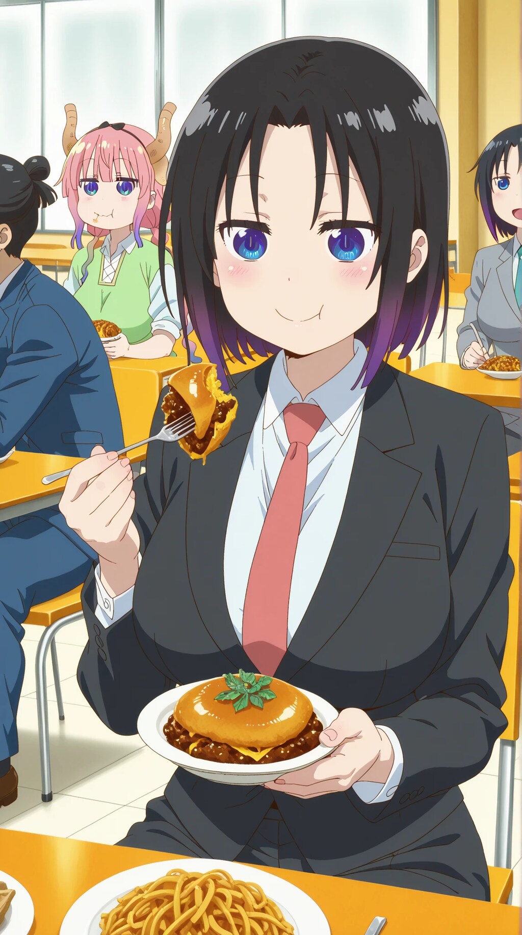 小林さんちのメイドラゴン　エルマ　🐲　食堂！