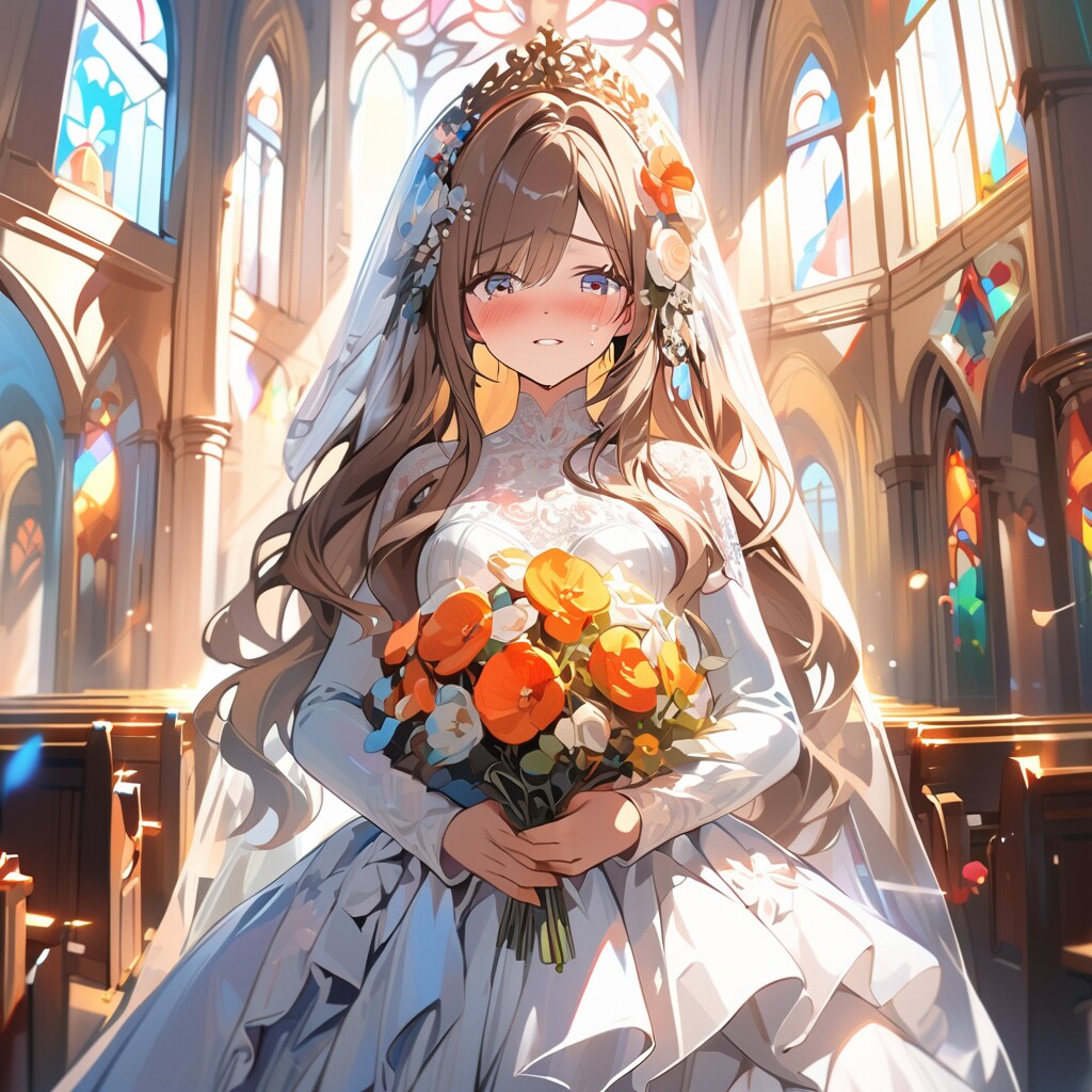 うれし涙の花嫁さん