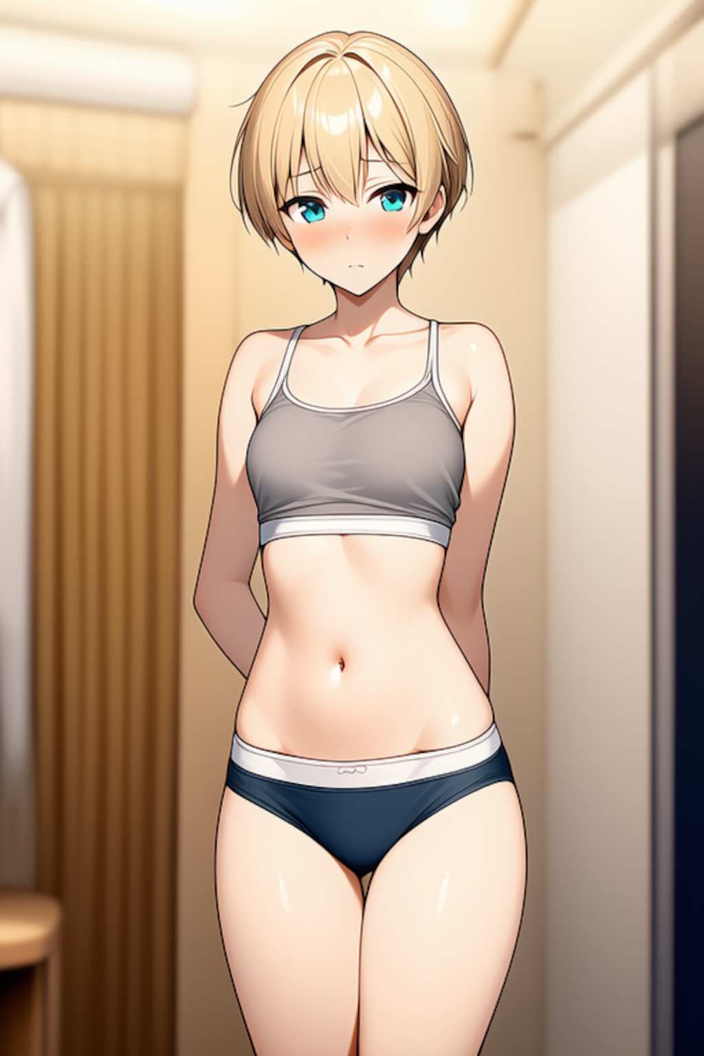 そ、そんなに見ないでよ、恥ずかしい…。あたしだって、女なんだからさ…。