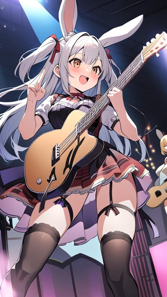 ライブギターラビット8 | の人気AIイラスト・グラビア