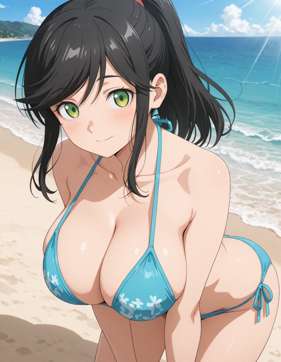 PixAI生成で金目さんのビキニ👙❤️