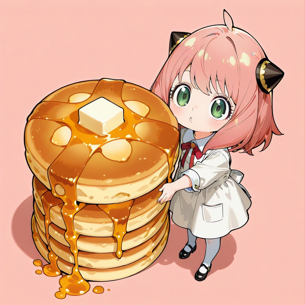 アーニャ　大きいホットケーキ　2026/1/24 | の人気AIイラスト・グラビア
