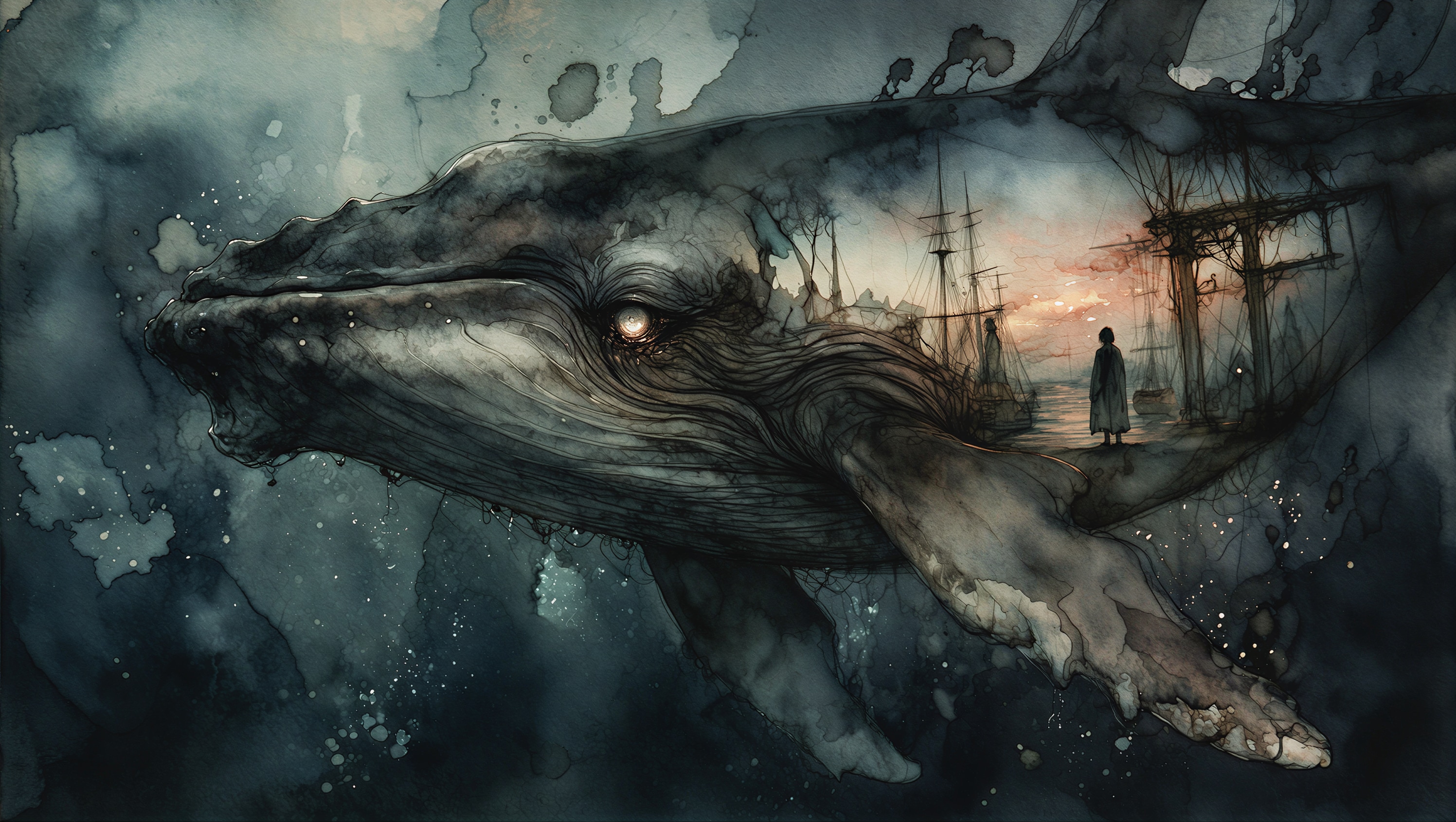 鯨の記憶の中の風景 2 | の人気AIイラスト・グラビア