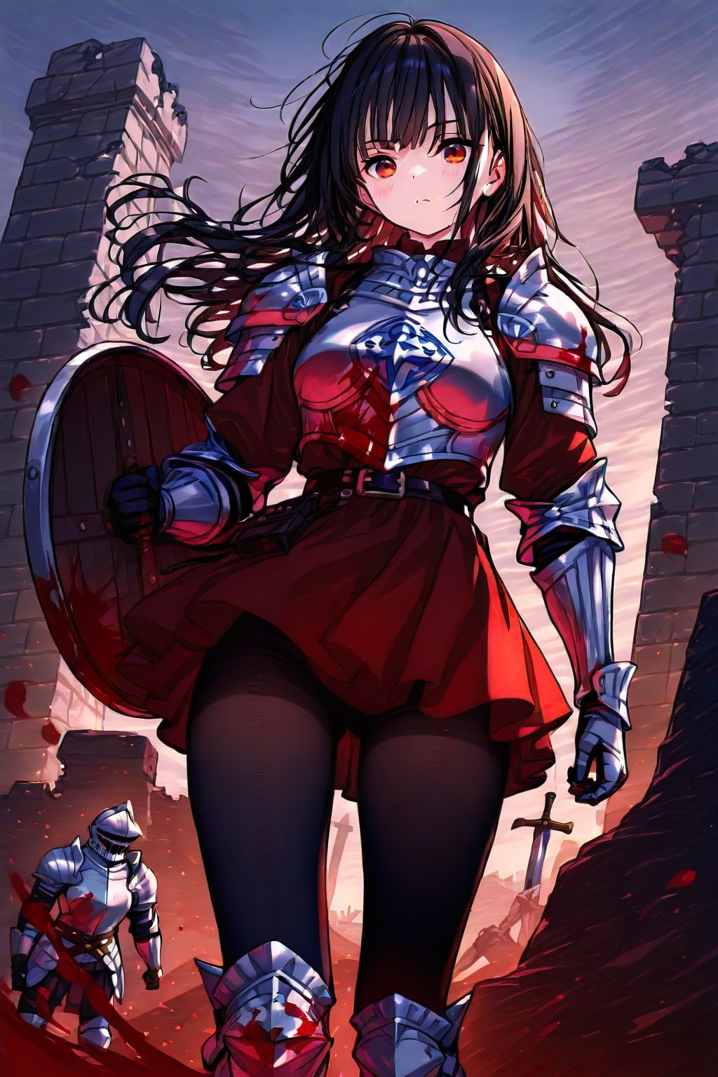 廃墟と女騎士
