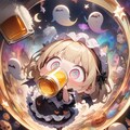 🍺👻おビールごくごく！メイドちゃん！👻🍺 2枚目