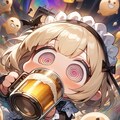 🍺👻おビールごくごく！メイドちゃん！👻🍺 6枚目