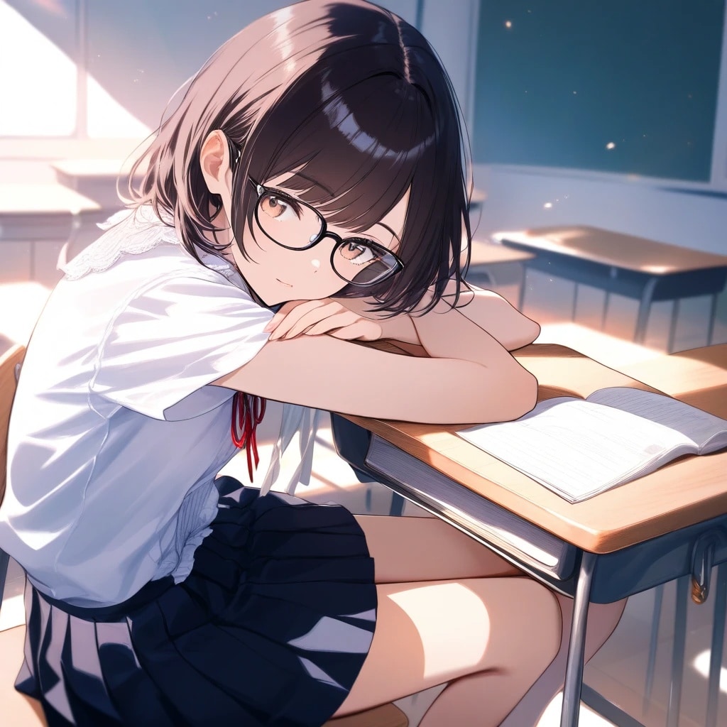 居残り教室 | の人気AIイラスト・グラビア