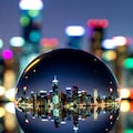 街の夜景×水晶玉 5枚目