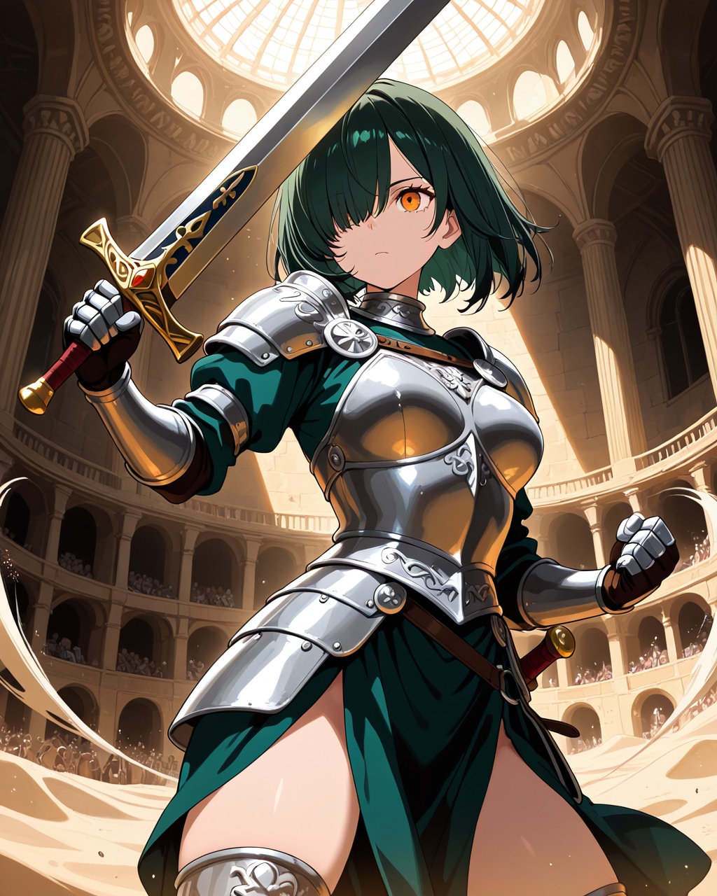 グラディエーターと化した目隠れボブ子（うちの子紹介）