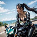 バイクとけしからんお姉さん 4枚目