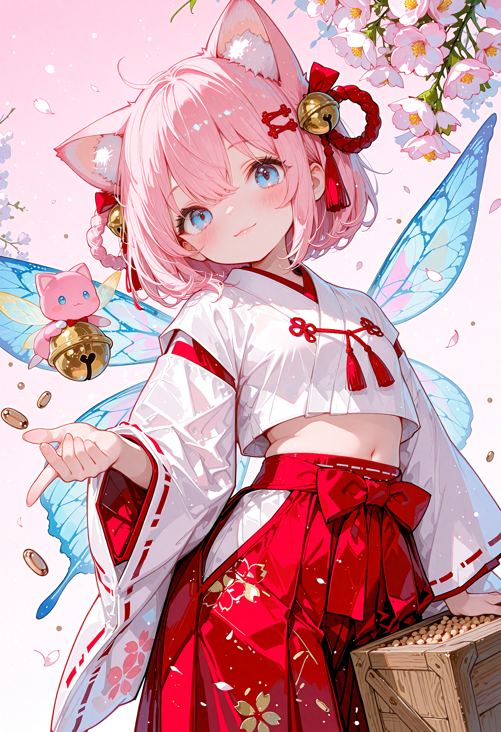 うちの7人娘の節分向けイラスト
