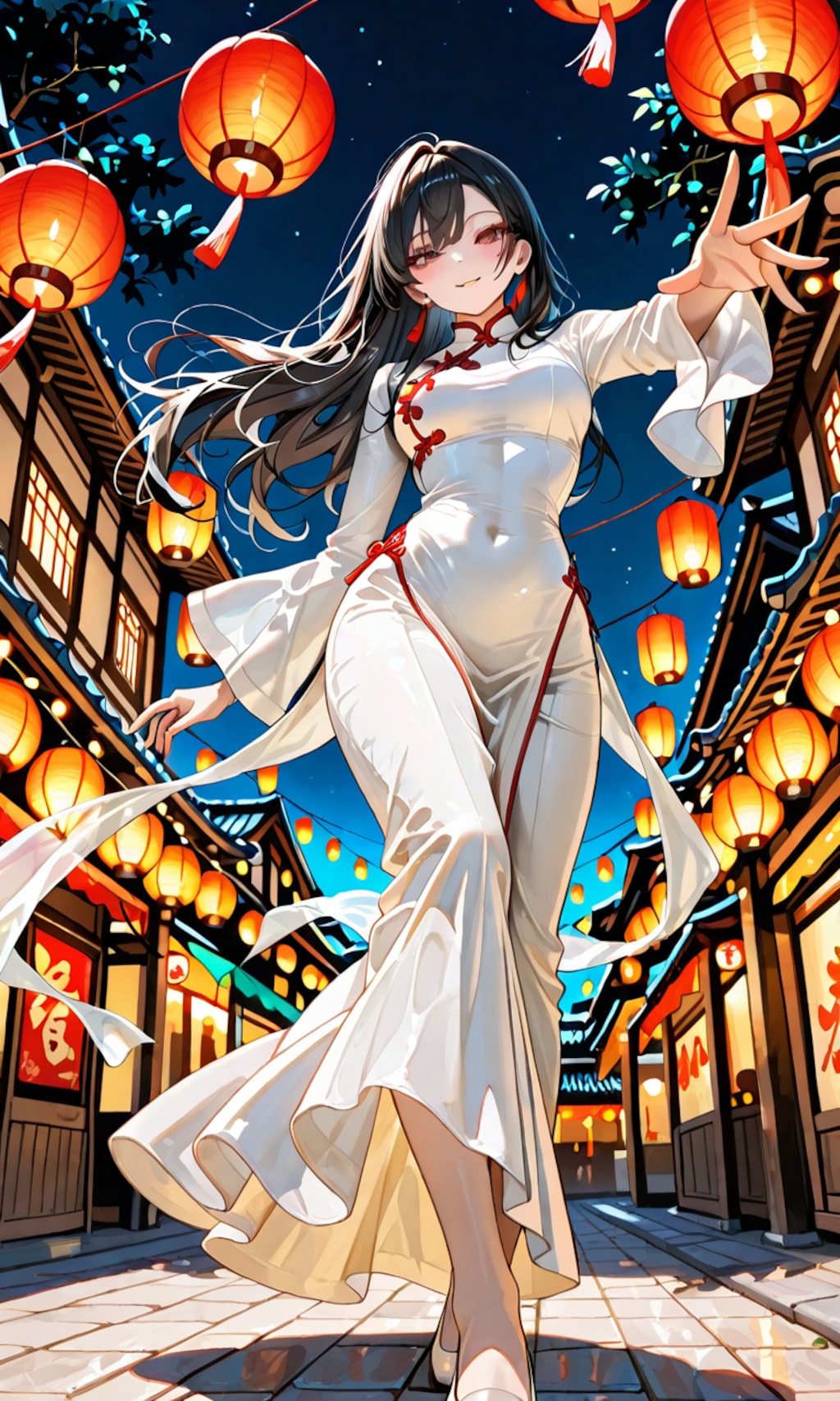 華灯の街路